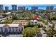 Aerial view of the home's location, near the beach with city views in the background and proximity to local businesses at 2302 Seaseeker Ln., Myrtle Beach, SC 29577