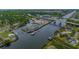 Aerial view of waterway, bridge, and marina at 4231 Hibiscus Dr. # 7-303, Little River, SC 29566