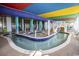 Indoor pool area with a whimsical design at 6804 N Ocean Blvd. # 1009, Myrtle Beach, SC 29572