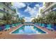 Inviting resort-style pool with plenty of lounge chairs at 6804 N Ocean Blvd. # 1009, Myrtle Beach, SC 29572