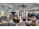 Spacious living room showcasing hardwood floors, comfortable seating, and an open layout at 8605 Hopper Ct., Myrtle Beach, SC 29579