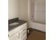 Bathroom with granite vanity and shower/tub combo at 973 Oak Hollow St., Longs, SC 29568