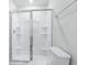 Modern shower with glass enclosure and built-in shelves at 2040 Copper Creek Loop, Longs, SC 29568