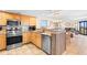 Open concept kitchen with island and breakfast bar at 205 74Th Ave. N # 1601, Myrtle Beach, SC 29572