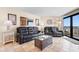 Relaxing living room with leather reclining sofas at 205 74Th Ave. N # 1601, Myrtle Beach, SC 29572
