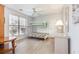 Cozy bedroom with a bunk bed and large window at 3762 Citation Way # 1018, Myrtle Beach, SC 29577