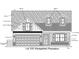 A detailed elevation drawing of a house with shingles, vinyl siding, and a two-car garage at 92 Patriot Ct., Georgetown, SC 29440