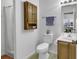 Clean bathroom with a shower-tub, vanity, and storage cabinet, for a fresh and organized space at 859 Tall Oaks Ct. # A, Myrtle Beach, SC 29588