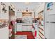 Small kitchen with white cabinets and appliances at 1025 Carolina Rd. # Z4, Conway, SC 29526