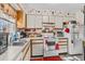 Kitchen features white cabinets and a stove at 1025 Carolina Rd. # Z4, Conway, SC 29526