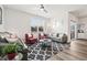 Bright living room with comfy seating and wood-look floors at 1052 Ridgeford Dr., Conway, SC 29526