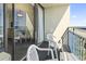 Balcony with partial ocean and room view at 1105 S Ocean Blvd. # 620, Myrtle Beach, SC 29577