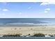 Expansive view of the beach from above at 1105 S Ocean Blvd. # 620, Myrtle Beach, SC 29577