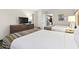 Bedroom with two beds and access to the kitchen at 1105 S Ocean Blvd. # 620, Myrtle Beach, SC 29577