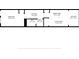 One-bedroom condo floor plan with balcony at 1105 S Ocean Blvd. # 620, Myrtle Beach, SC 29577