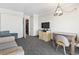 Bright living room with comfortable seating and a view of the kitchen at 1105 S Ocean Blvd. # 620, Myrtle Beach, SC 29577