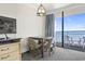 Enjoy ocean views from this condo's dining area at 1105 S Ocean Blvd. # 620, Myrtle Beach, SC 29577