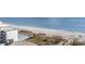 Aerial view of beach, ocean and hotel at 1501 S Ocean Blvd. # 909, Myrtle Beach, SC 29577