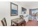 Simple dining area with a small table and chairs at 1501 S Ocean Blvd. # 909, Myrtle Beach, SC 29577