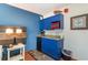 Small kitchenette with microwave, coffee maker, and mini-fridge at 1501 S Ocean Blvd. # 909, Myrtle Beach, SC 29577