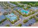 Aerial view of resort with pools and parking at 204 Double Eagle Dr. # C3, Surfside Beach, SC 29575