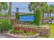 Grand Palms Resort entrance with lush landscaping at 204 Double Eagle Dr. # C3, Surfside Beach, SC 29575