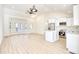 Spacious kitchen with island, hardwood floors, and modern appliances at 2409 Causey Dr., North Myrtle Beach, SC 29582