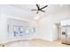 Spacious living room with hardwood floors and ceiling fan at 2409 Causey Dr., North Myrtle Beach, SC 29582