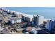 Aerial view showcasing oceanfront location and building at 300 47Th Ave. S # 1C, North Myrtle Beach, SC 29582