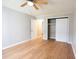 Bright bedroom with hardwood floors and a large closet at 300 47Th Ave. S # 1C, North Myrtle Beach, SC 29582