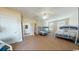 Spacious bedroom with bunk beds, ensuite bathroom, and ample natural light at 5300 Ocean Blvd. N, North Myrtle Beach, SC 29582