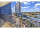 Balcony view of oceanfront property with parking and waterway at 5905 S Kings Hwy. # 442-B, Myrtle Beach, SC 29575