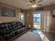 Living room with sliding door access to backyard at 740 Hackberry Way, Longs, SC 29568