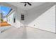 This back porch has a ceiling fan and a door to the inside at 800 Caines Landing Rd., Conway, SC 29526