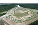 Aerial view of new homes and community pond at 807 Ireland Dr., Longs, SC 29568