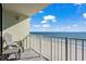 Relaxing balcony offers breathtaking ocean and beach views at 9400 Shore Dr. # 619, Myrtle Beach, SC 29572