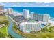 Aerial of oceanfront property with resort amenities at 9400 Shore Dr. # 818, Myrtle Beach, SC 29572