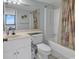 Clean bathroom with tub/shower combination and vanity at 9400 Shore Dr. # 818, Myrtle Beach, SC 29572