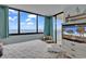 Bedroom with ocean view and comfortable queen-size bed at 9400 Shore Dr. # 818, Myrtle Beach, SC 29572