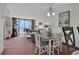 Ocean view dining area with table and chairs at 9400 Shore Dr. # 818, Myrtle Beach, SC 29572
