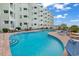 Community pool with plenty of lounge chairs at 9400 Shore Dr. # 818, Myrtle Beach, SC 29572