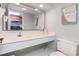 Bright bathroom featuring a white vanity and nautical decor at 1501 S Ocean Blvd. # 1442, Myrtle Beach, SC 29577