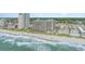 Amazing aerial view of the beach, high-rise condos and oceanfront property at 1501 S Ocean Blvd. # 1549, Myrtle Beach, SC 29577