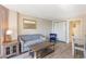 Comfortable living room featuring a sleeper sofa and cozy furnishings at 1501 S Ocean Blvd. # 251, Myrtle Beach, SC 29577
