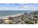 Aerial view of beach house near the ocean at 1512 S Ocean Blvd., North Myrtle Beach, SC 29582