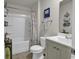 Clean bathroom with shower/tub combo, toilet and vanity at 1552 Jardine Loop, Little River, SC 29566