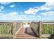 Wooden boardwalk leads to sandy beach at 2406 N Ocean Blvd. # 604, Myrtle Beach, SC 29577