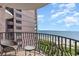 Relaxing oceanfront balcony with wicker furniture at 2406 N Ocean Blvd. # 604, Myrtle Beach, SC 29577