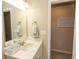 Neat bathroom with vanity and linen closet at 4254 Pinehurst Circle # Q4, Little River, SC 29566