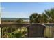 Oceanfront balcony features comfortable seating at 4619 S Ocean Blvd. # 207, North Myrtle Beach, SC 29582